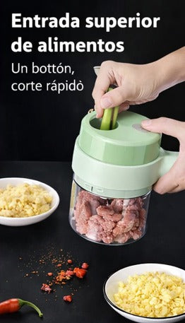 Picador 4 en 1 - Eléctrico, portátil, cargable USB